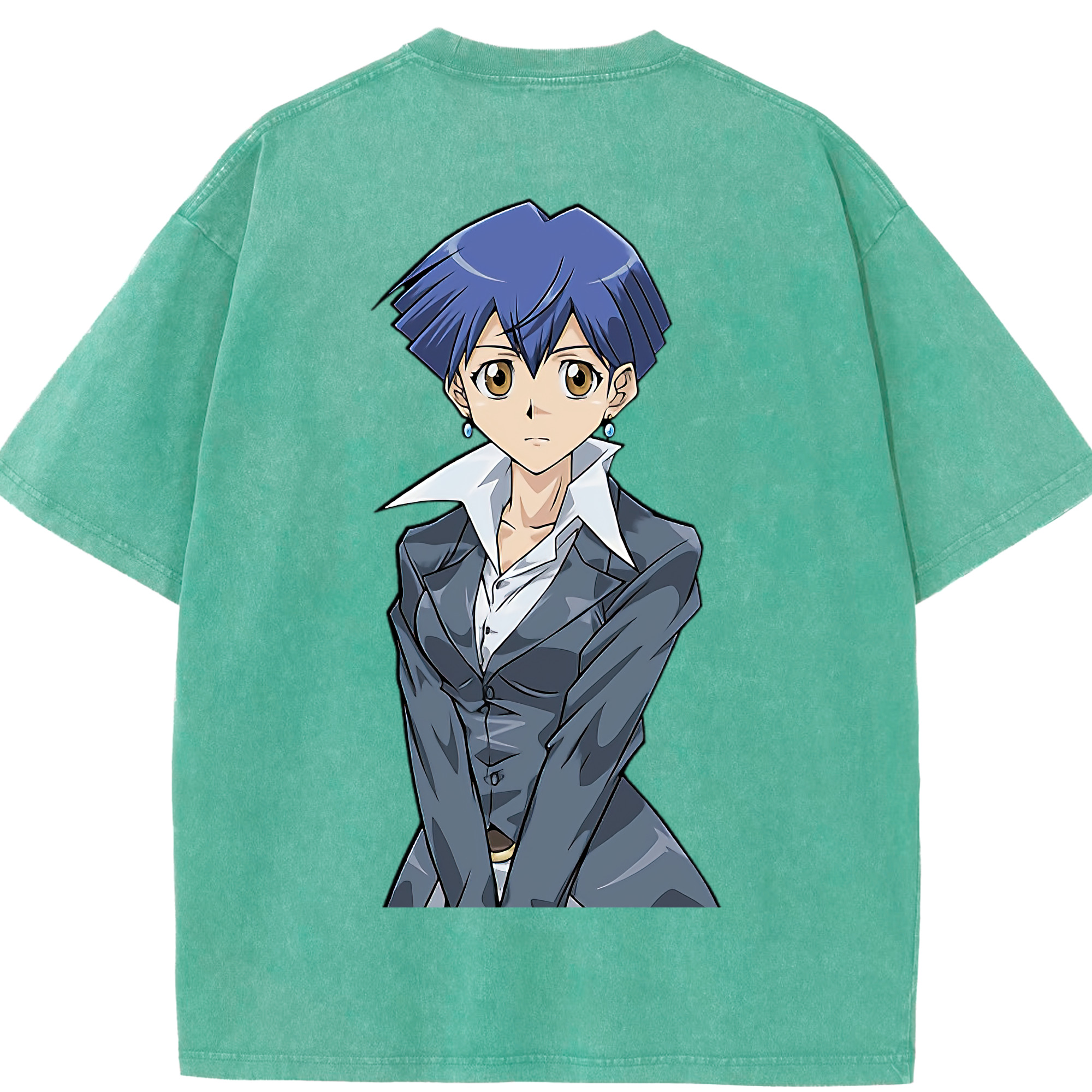 （画像用） 遊☆戯☆王 Yu-Gi-Oh! 綿100% ヴィンテージ風 半袖Tシャツ（背面プリント）